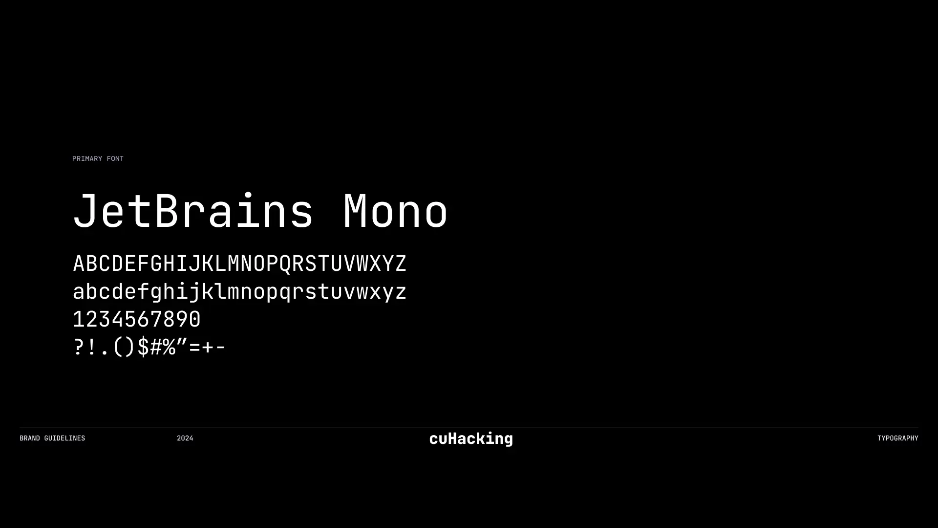 Typography guidelines overview